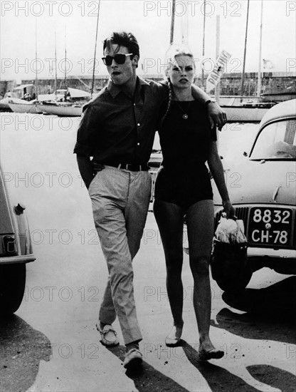 Brigitte Bardot et Jacques Charrier