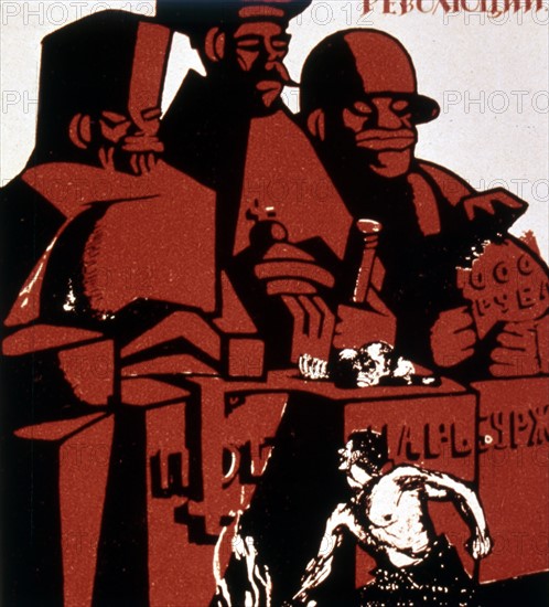 Affiche de propagande russe, 1920