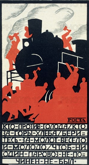 Affiche de propagande russe, 1920