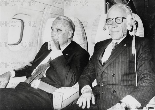 Georges Pompidou und Henri Ziegler