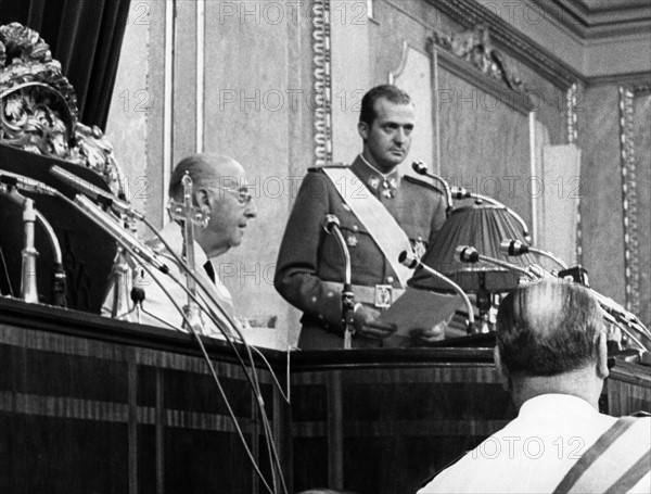 Francisco Franco et Juan Carlos