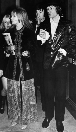 Marianne Faithfull et Mick Jagger