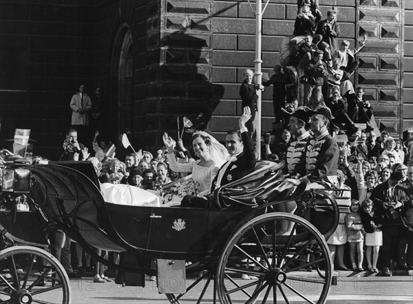 Mariage de la Princesse Margrethe de Danemark avec Henri de Laborde de Monpezat