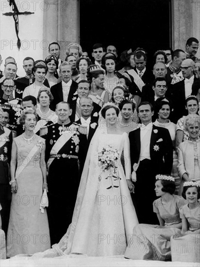 Mariage de la Princesse Margrethe de Danemark avec Henri de Laborde de Monpezat