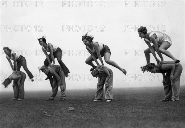 Cours de gymnastique en Allemagne, 1931
