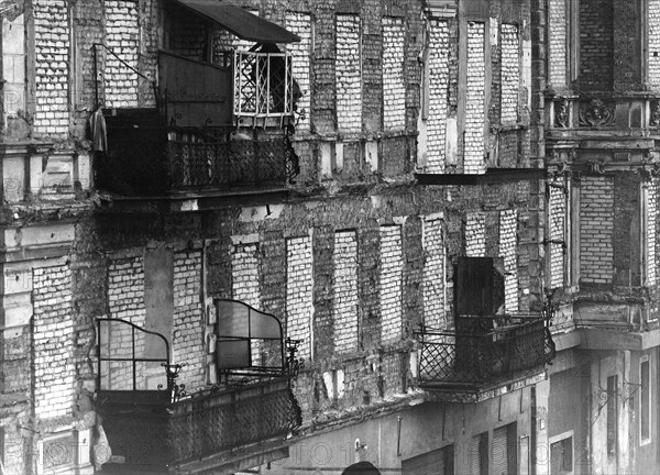 Immeuble muré, Berlin, 1961