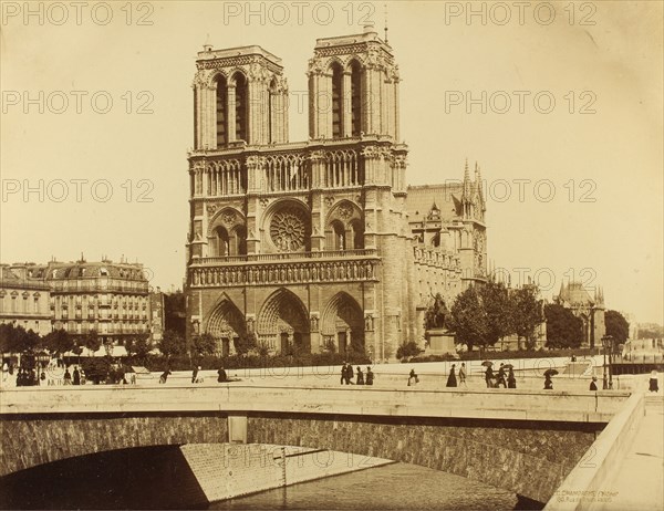 La cathédrale Notre-Dame de Paris vers 1890