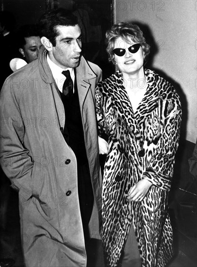 Roger Vadim et Annette Stroyberg, 1957