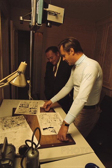 René Goscinny et Albert Uderzo, 1970