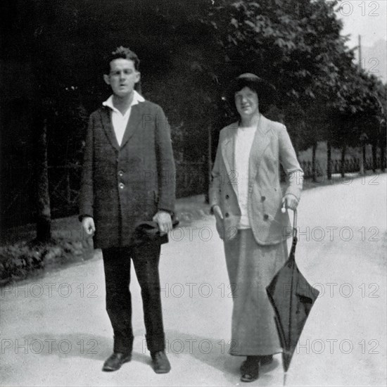 Egon Schiele et Wally Neuzil, 1913.
