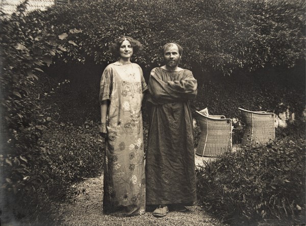 Gustav Klimt et Emilie Floege, 1910.