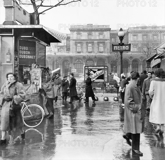 Paris, Gare de l'Est, station of the Paris Metro