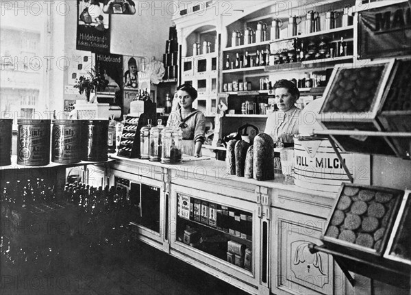 Epicierie à Berlin, 1910