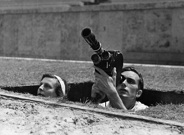 Leni Riefenstahl et Walter Frentz, 1936