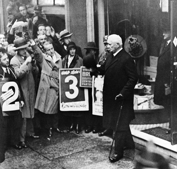 Paul von Hindenburg à Berlin, 1932