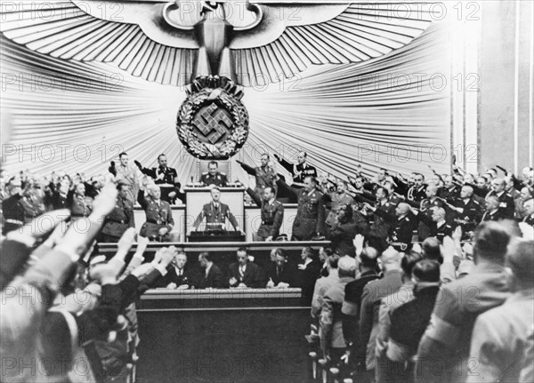 Séance du Reichstag à Berlin, 1939