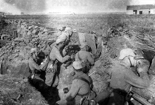 Tranchés allemandes près d'Eppeghem, 1914