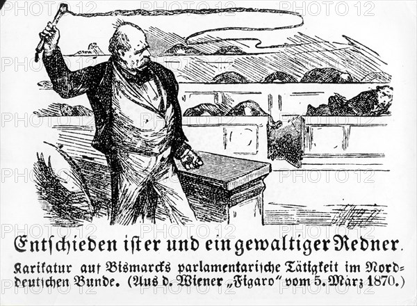 Otto von Bismarck, caricature