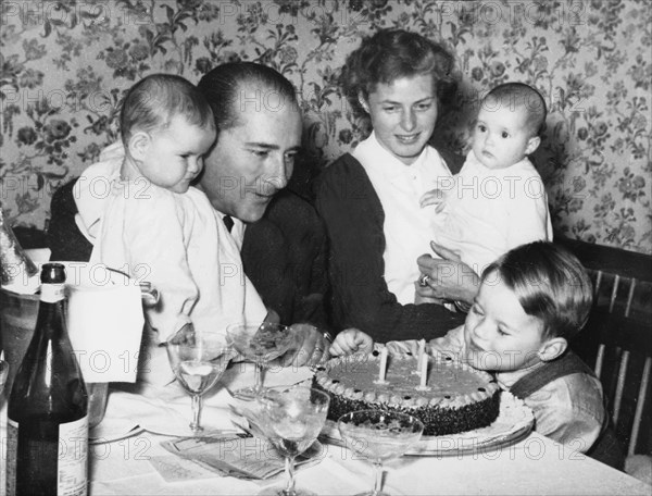 Ingrid Bergman en famille, 1953