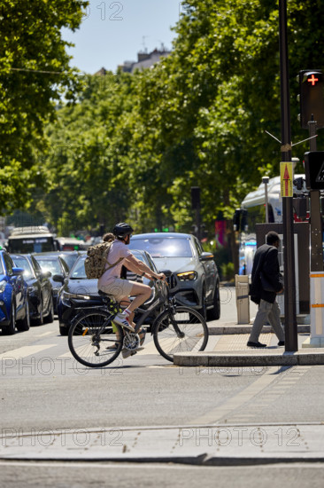 Vélos et voitures à Paris