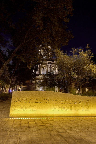 Jardin du 13 Novembre 2015 à Paris