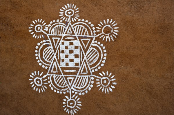 Traditional ornamental painting on a wall