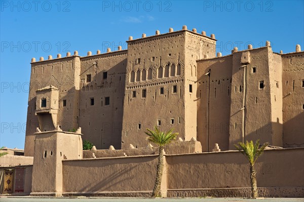 Towers and walls with ornamental decorations