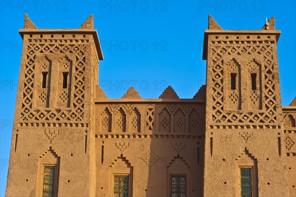 Towers and walls with ornamental decorations