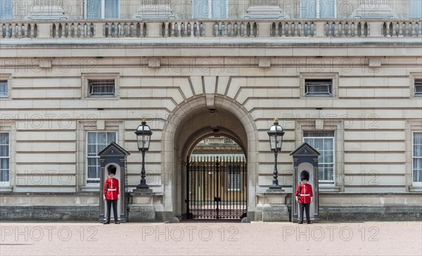 Guardsmen of the Royal Guard with bearskin cap