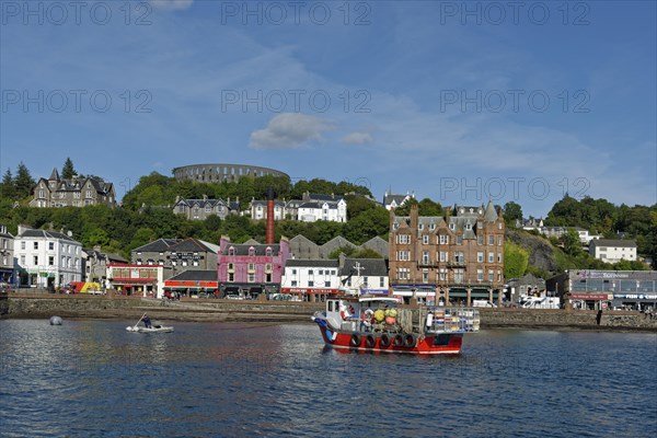 Port and city centre with McCaig's Tower