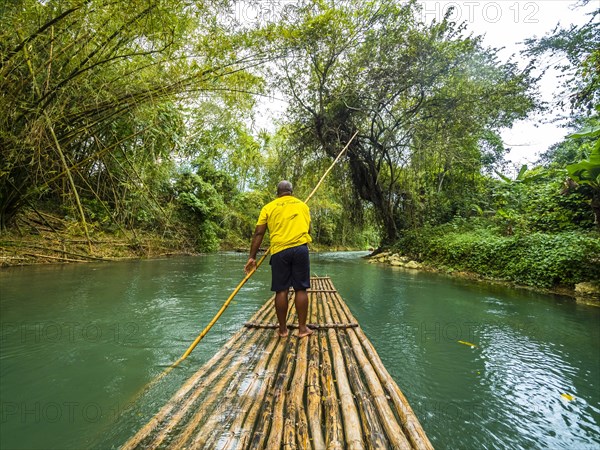 Rafting on the Martha Brae