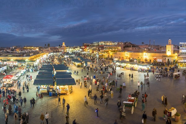 Marrakesh. Jamaa El-Fna square at night