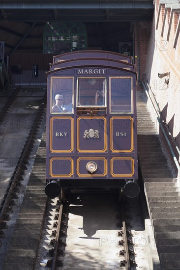 Budavari Siklo funicular railway on the castle hill