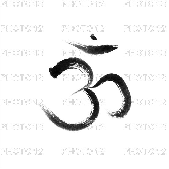 Sanscrit sacred symbol Om or Aum