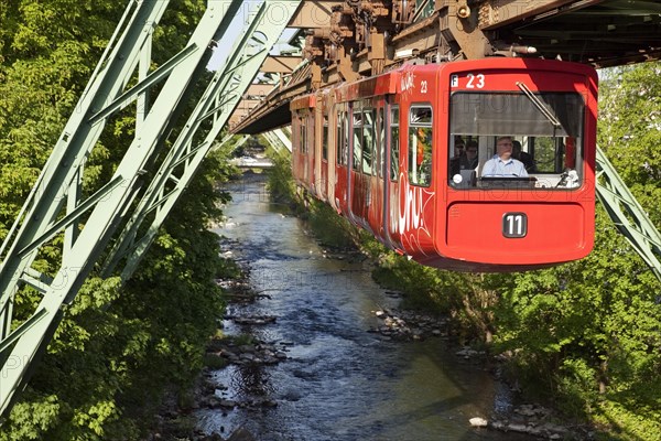 Suspension railway above the river Wupper