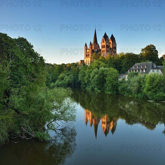 Limburg Cathedral St. Georg or St. George's Dome over the river Lahn