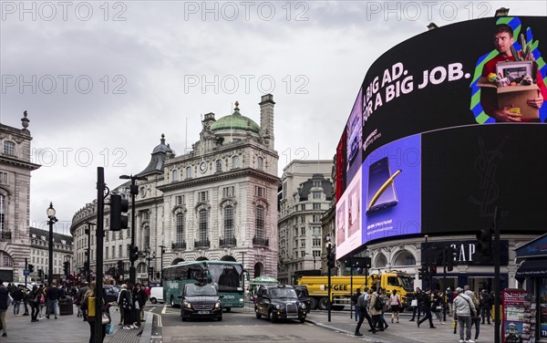 Illuminated advertising at Piccadilly Circus