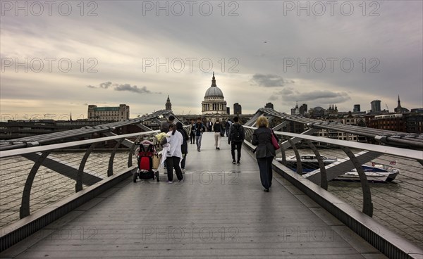 People at Millenium Bridge