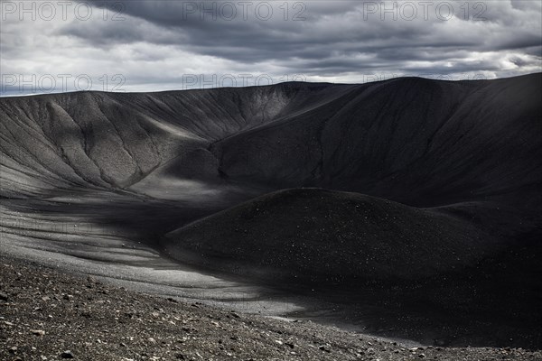 Crater of the volcano Hverfjall