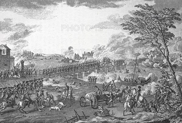 Storming of the bridge of Lodi on May 10