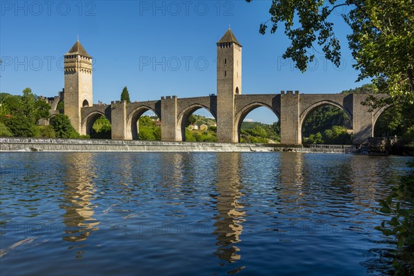 Valentre bridge on Santiago de Compostela pilgrimage road