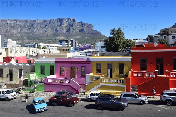 Colourful facades on De Waal Street