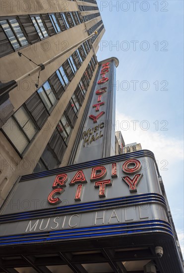 Radio City Music Hall at Rockefeller Center in Midtown Manhattan