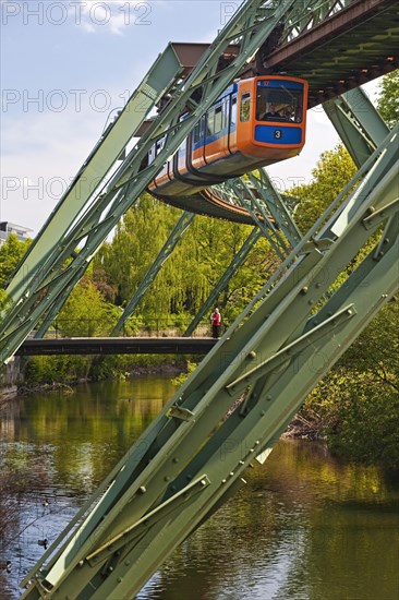 Suspension railway above the river Wupper