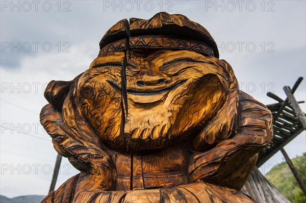 Head of wooden figure