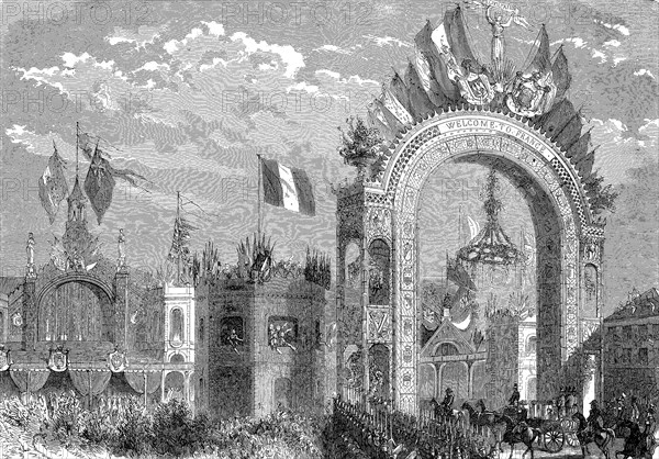 Arrival of queen Victoria of England