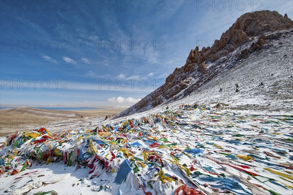 Prayer flags at Lachen la pass