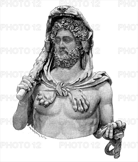 Bust of Commodus as Hercules