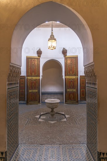Interior in the palace of Bahia