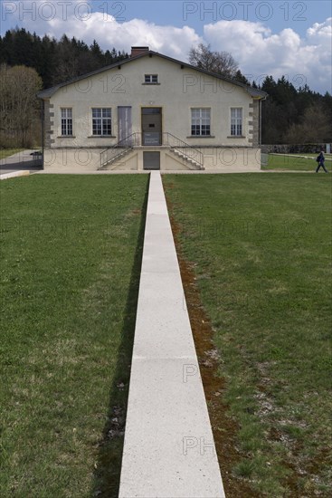 Marked foundation of the former prisoner barrack